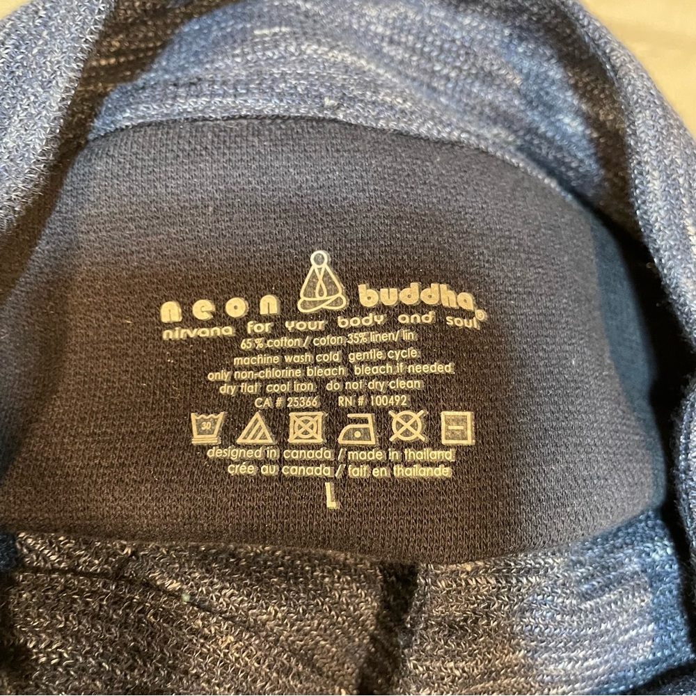 Neon Buddha Blue Button Jacket - image 8